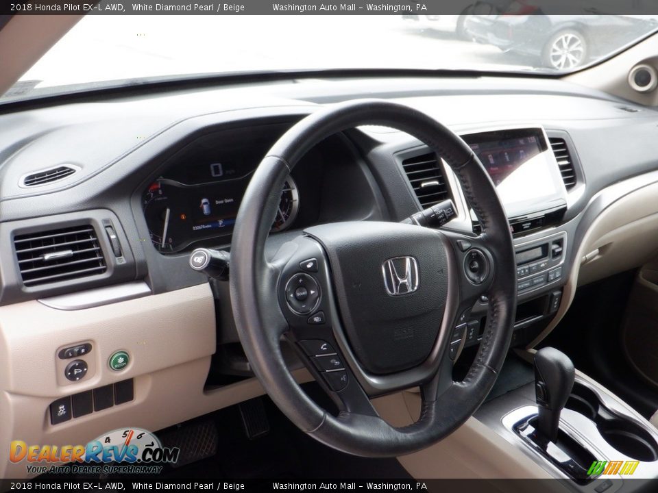 2018 Honda Pilot EX-L AWD Steering Wheel Photo #12