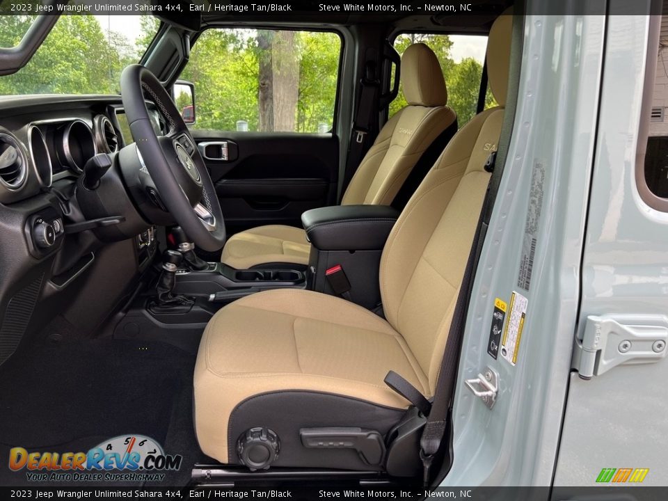 Front Seat of 2023 Jeep Wrangler Unlimited Sahara 4x4 Photo #10