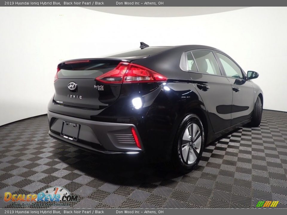 2019 Hyundai Ioniq Hybrid Blue Black Noir Pearl / Black Photo #14
