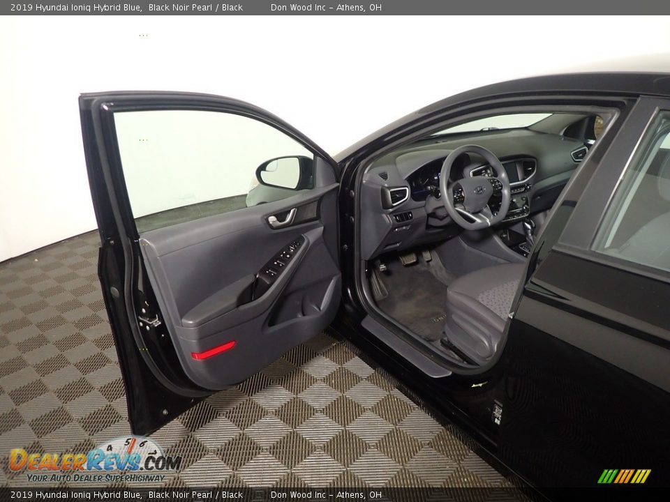 2019 Hyundai Ioniq Hybrid Blue Black Noir Pearl / Black Photo #16