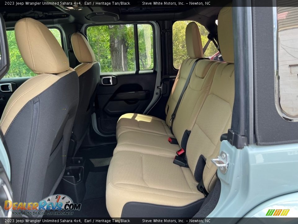 Rear Seat of 2023 Jeep Wrangler Unlimited Sahara 4x4 Photo #13