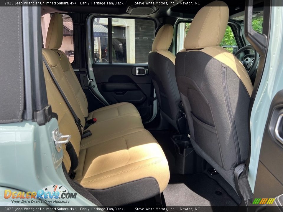 Rear Seat of 2023 Jeep Wrangler Unlimited Sahara 4x4 Photo #16