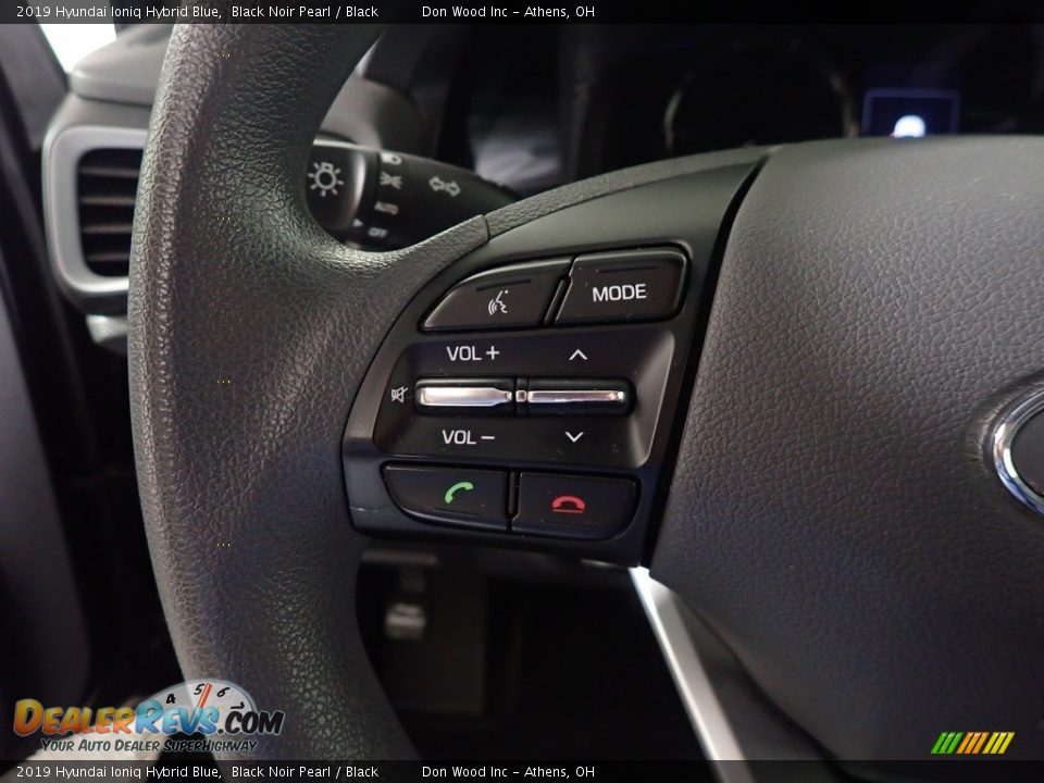 2019 Hyundai Ioniq Hybrid Blue Black Noir Pearl / Black Photo #25