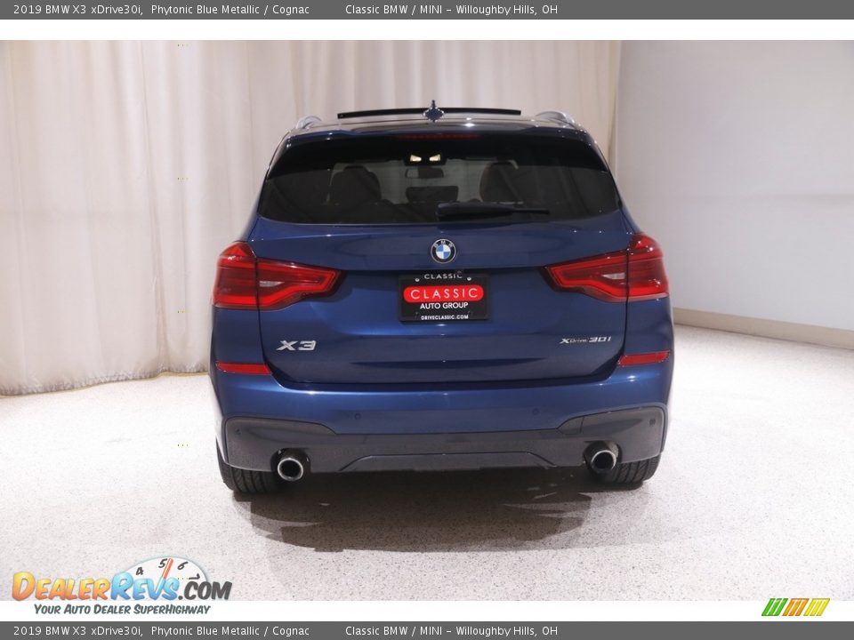 2019 BMW X3 xDrive30i Phytonic Blue Metallic / Cognac Photo #22