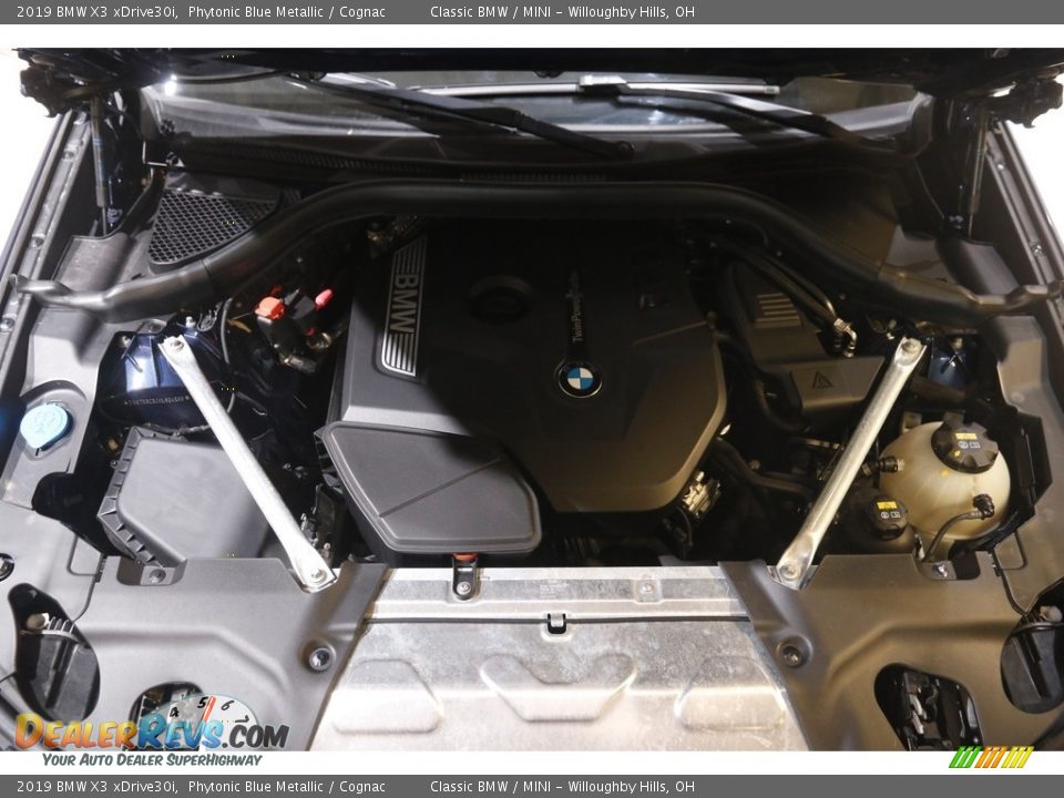 2019 BMW X3 xDrive30i Phytonic Blue Metallic / Cognac Photo #23