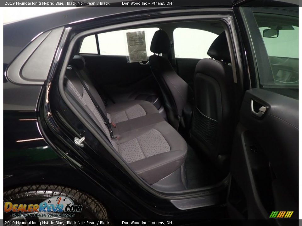 2019 Hyundai Ioniq Hybrid Blue Black Noir Pearl / Black Photo #33