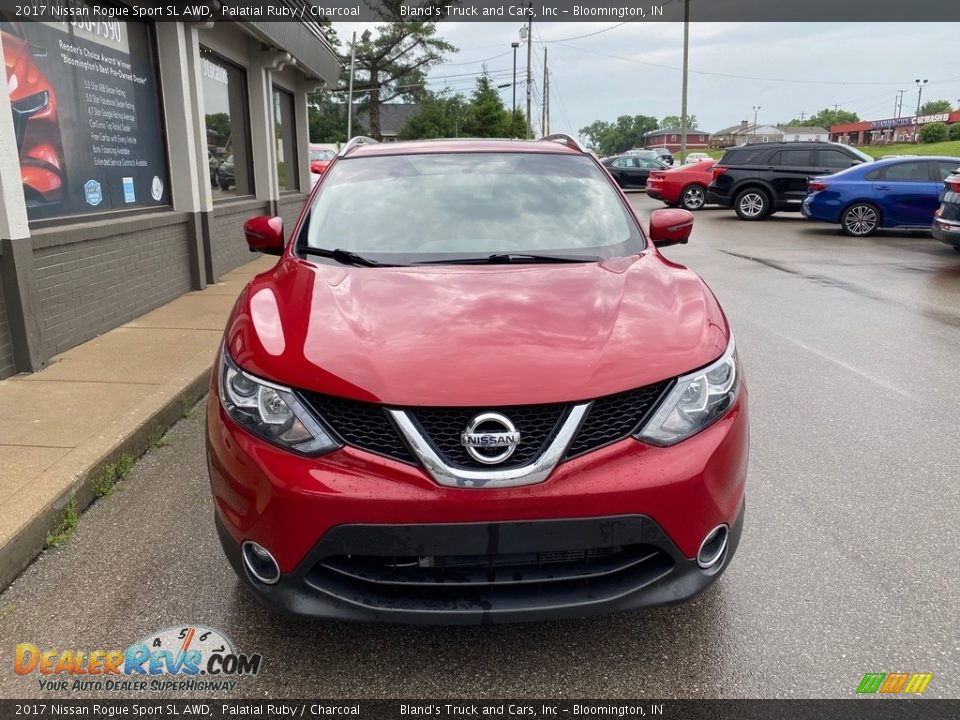 2017 Nissan Rogue Sport SL AWD Palatial Ruby / Charcoal Photo #9