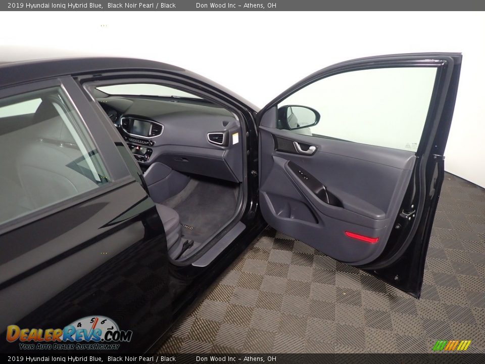 2019 Hyundai Ioniq Hybrid Blue Black Noir Pearl / Black Photo #34