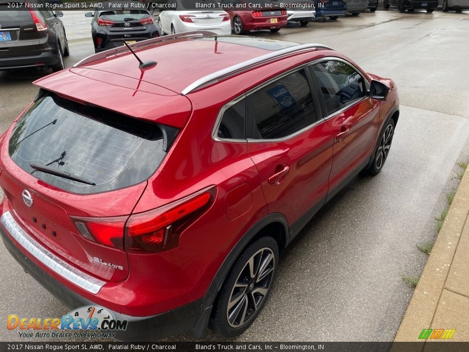 2017 Nissan Rogue Sport SL AWD Palatial Ruby / Charcoal Photo #11