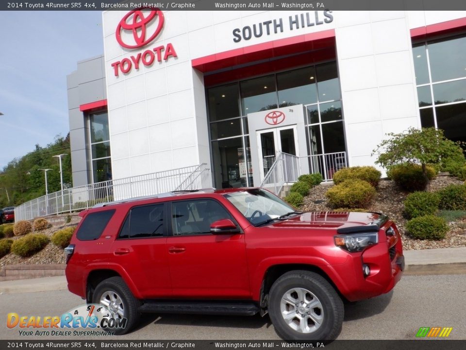 2014 Toyota 4Runner SR5 4x4 Barcelona Red Metallic / Graphite Photo #2