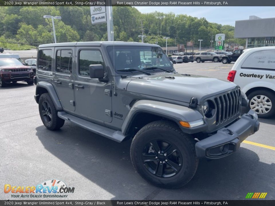 2020 Jeep Wrangler Unlimited Sport 4x4 Sting-Gray / Black Photo #3