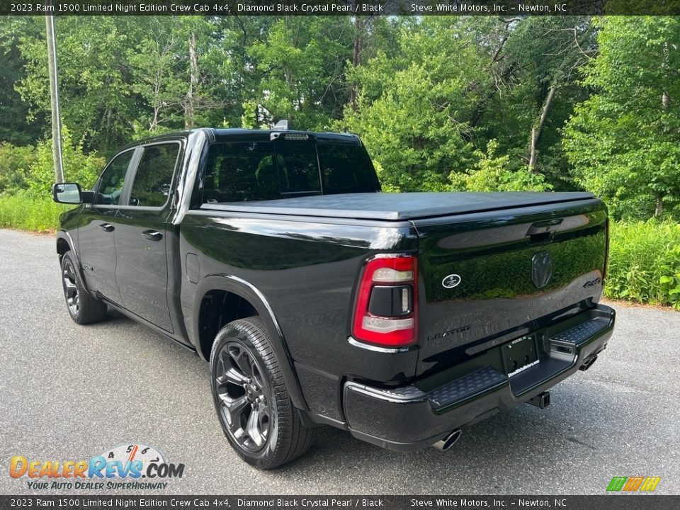 2023 Ram 1500 Limited Night Edition Crew Cab 4x4 Diamond Black Crystal Pearl / Black Photo #10