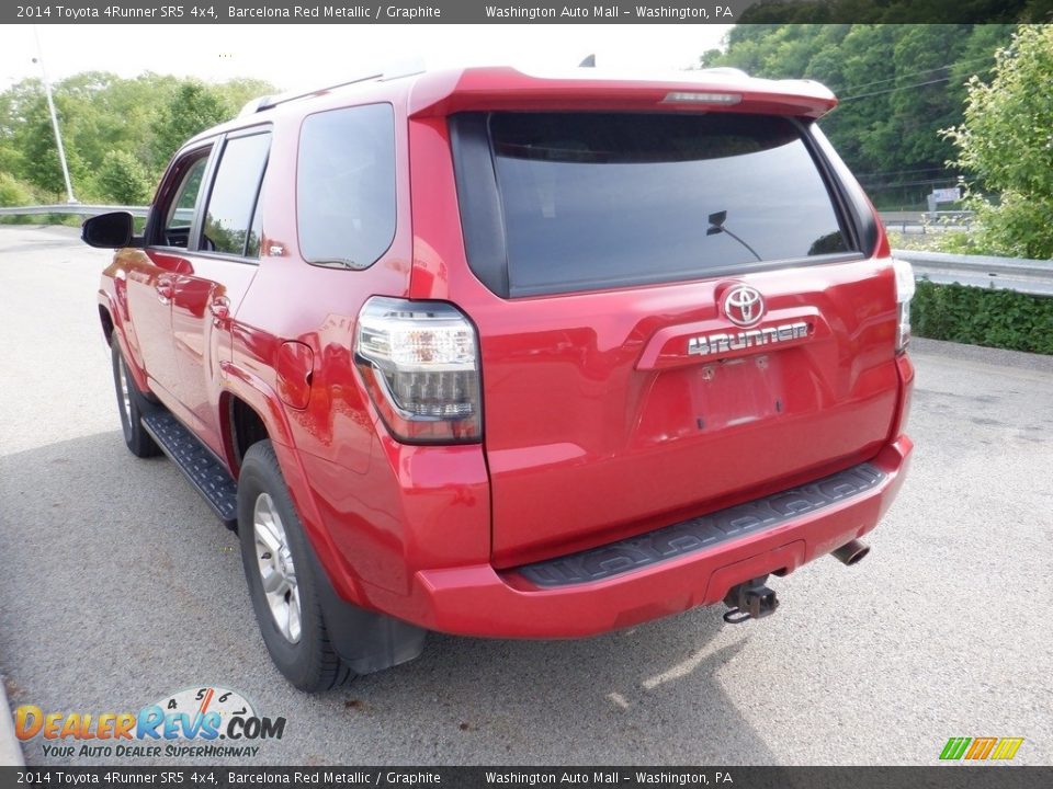 2014 Toyota 4Runner SR5 4x4 Barcelona Red Metallic / Graphite Photo #17