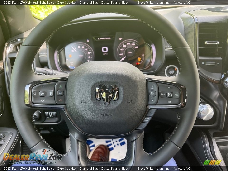 2023 Ram 1500 Limited Night Edition Crew Cab 4x4 Steering Wheel Photo #24