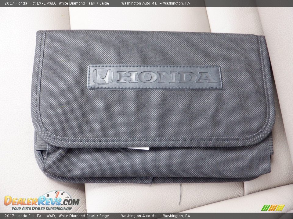 2017 Honda Pilot EX-L AWD White Diamond Pearl / Beige Photo #36