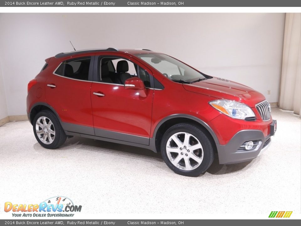2014 Buick Encore Leather AWD Ruby Red Metallic / Ebony Photo #1