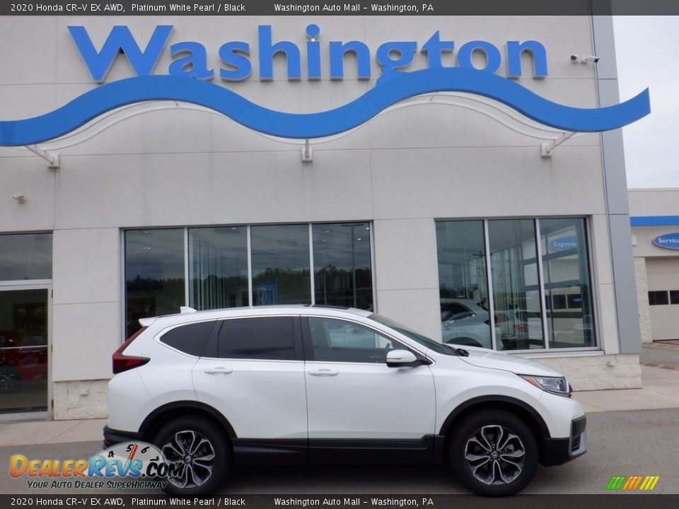 2020 Honda CR-V EX AWD Platinum White Pearl / Black Photo #2