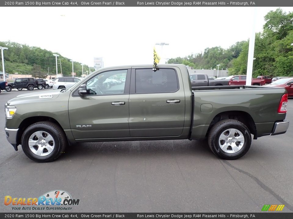 2020 Ram 1500 Big Horn Crew Cab 4x4 Olive Green Pearl / Black Photo #2