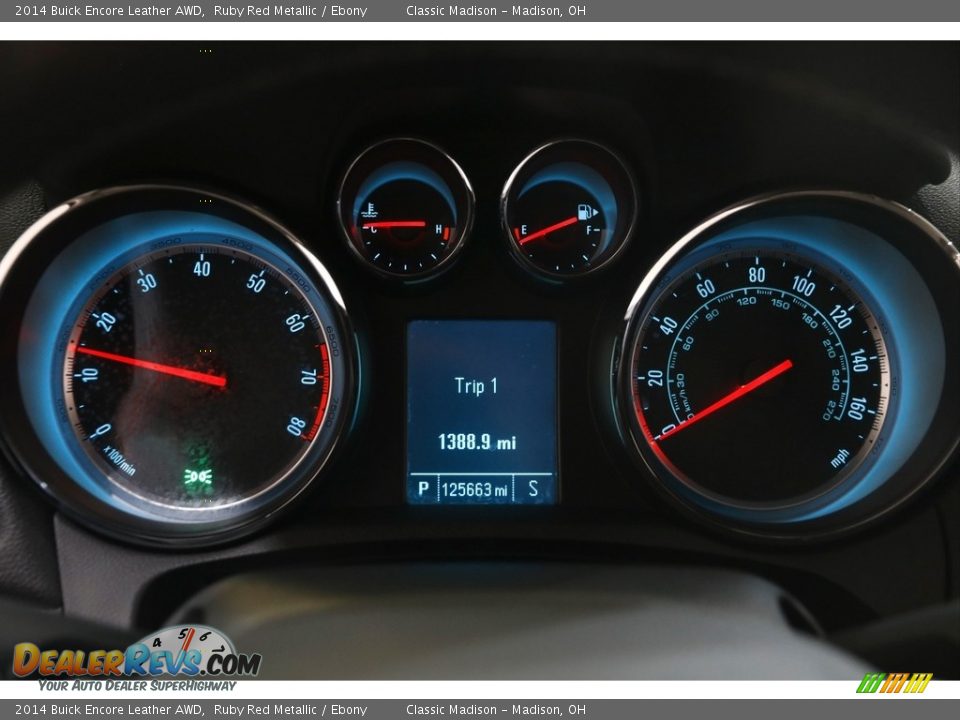 2014 Buick Encore Leather AWD Ruby Red Metallic / Ebony Photo #8