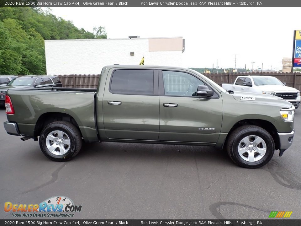 2020 Ram 1500 Big Horn Crew Cab 4x4 Olive Green Pearl / Black Photo #7