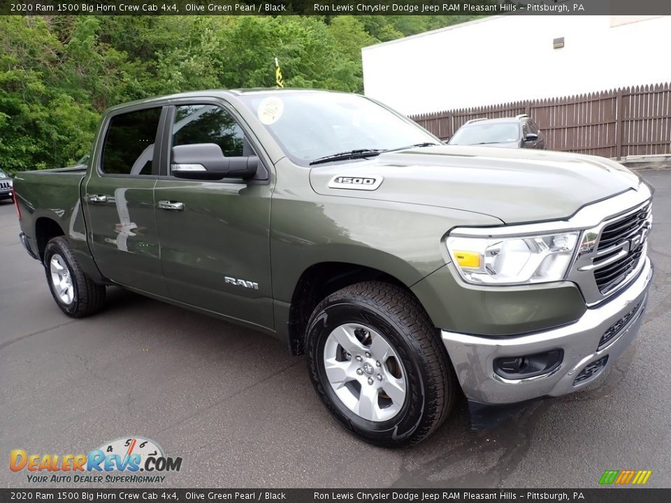 2020 Ram 1500 Big Horn Crew Cab 4x4 Olive Green Pearl / Black Photo #8