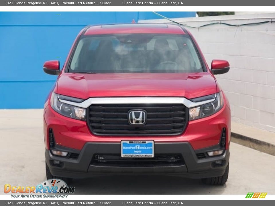 2023 Honda Ridgeline RTL AWD Radiant Red Metallic II / Black Photo #3