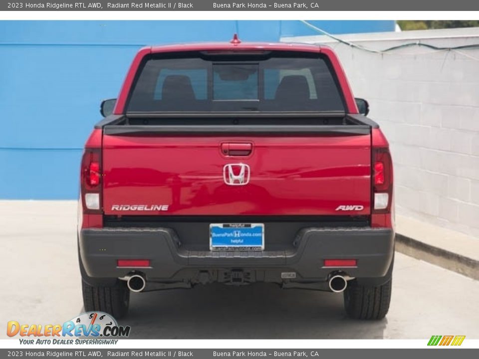 2023 Honda Ridgeline RTL AWD Radiant Red Metallic II / Black Photo #5