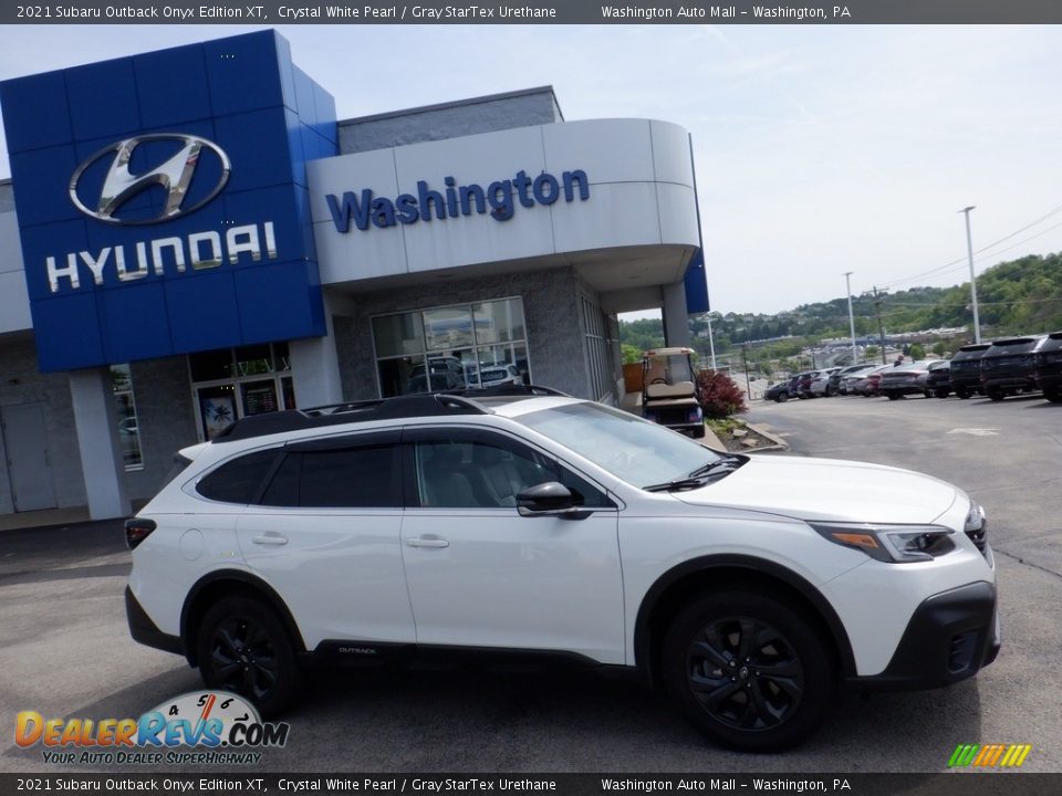 2021 Subaru Outback Onyx Edition XT Crystal White Pearl / Gray StarTex Urethane Photo #2