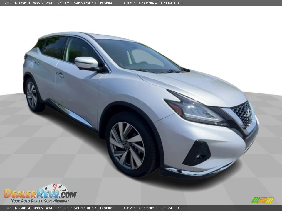 2021 Nissan Murano SL AWD Brilliant Silver Metallic / Graphite Photo #2