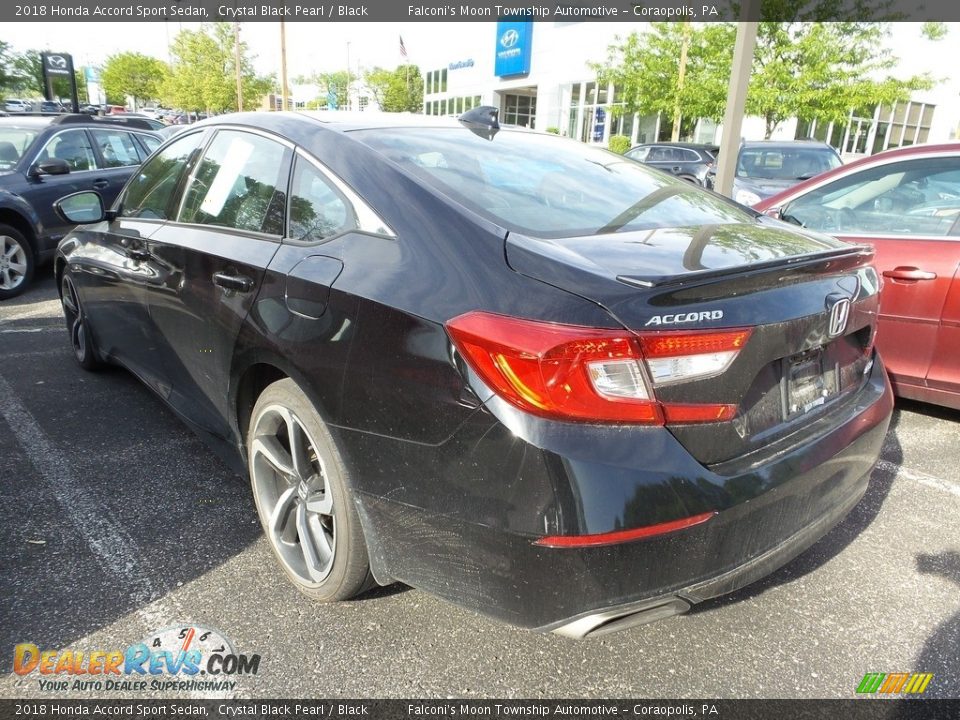 2018 Honda Accord Sport Sedan Crystal Black Pearl / Black Photo #2