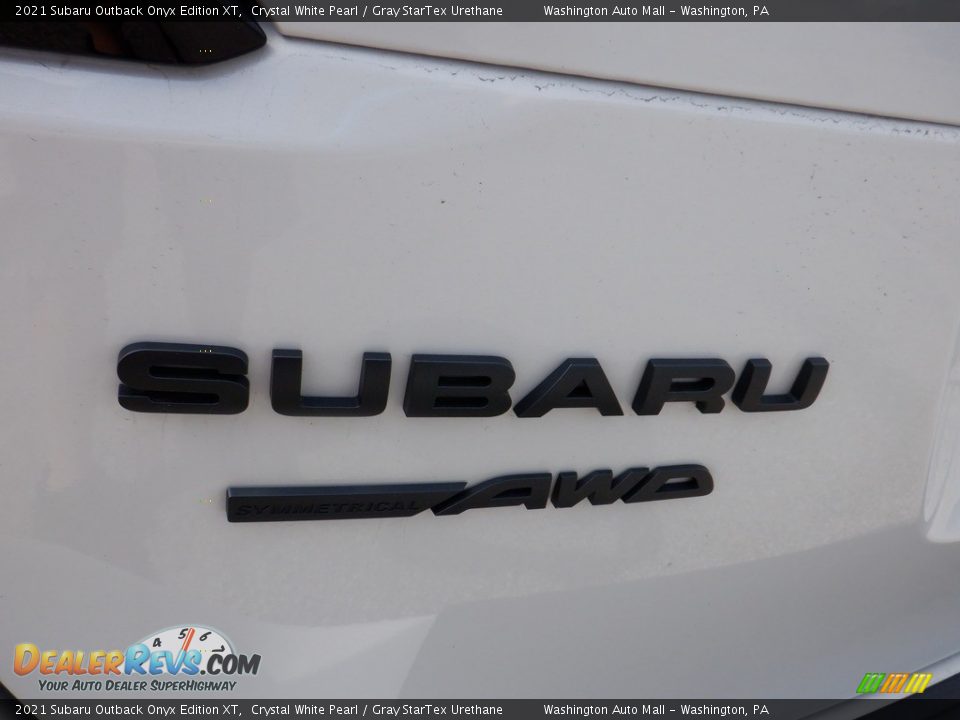 2021 Subaru Outback Onyx Edition XT Crystal White Pearl / Gray StarTex Urethane Photo #9