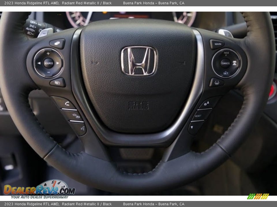 2023 Honda Ridgeline RTL AWD Steering Wheel Photo #21