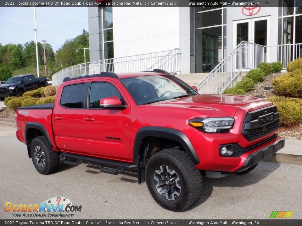 2022 Toyota Tacoma TRD Off Road Double Cab 4x4 Barcelona Red Metallic / Cement/Black Photo #1