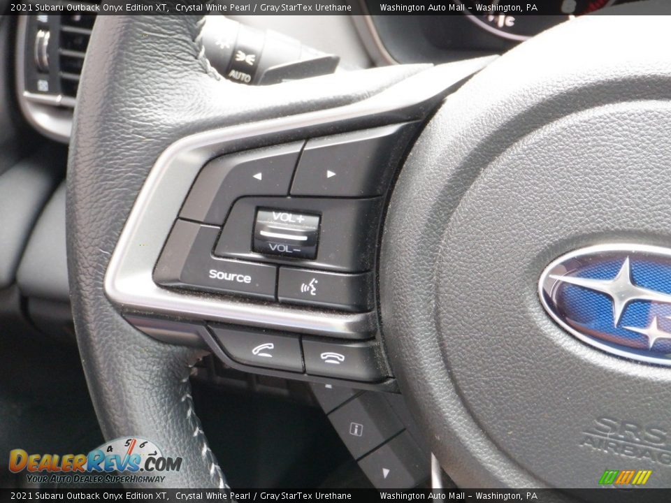 2021 Subaru Outback Onyx Edition XT Crystal White Pearl / Gray StarTex Urethane Photo #26