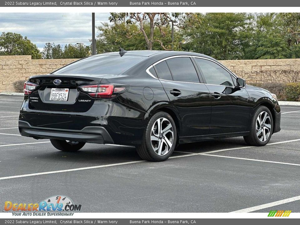 2022 Subaru Legacy Limited Crystal Black Silica / Warm Ivory Photo #4