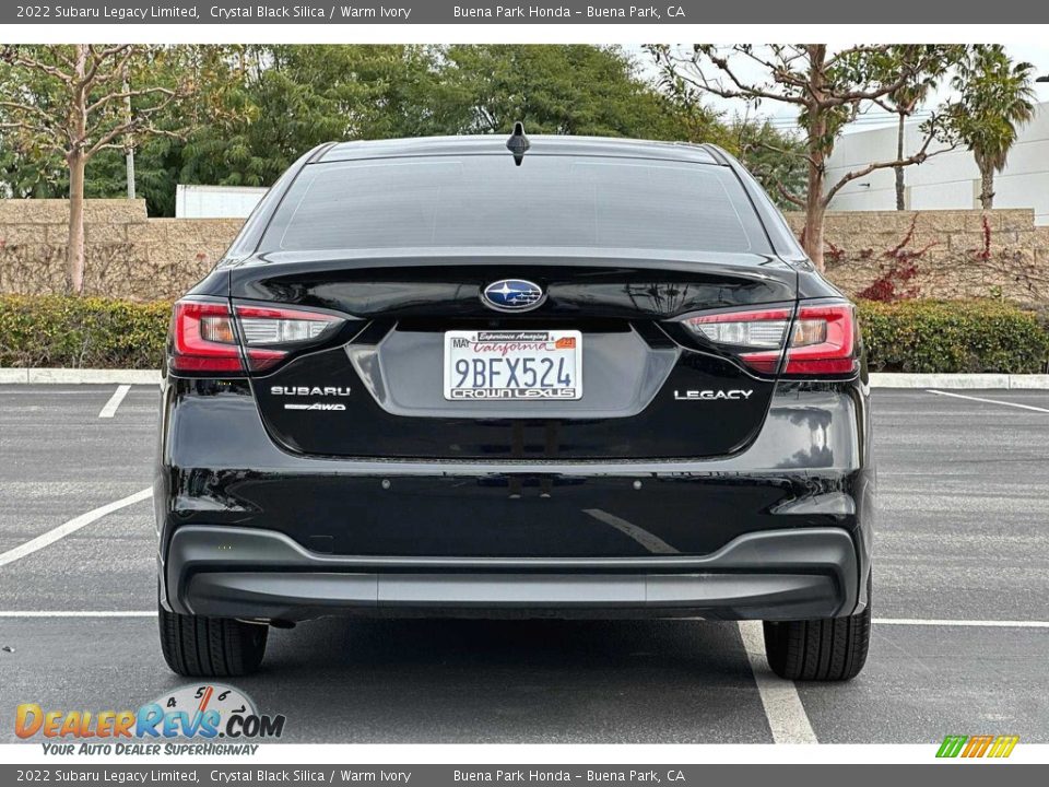 2022 Subaru Legacy Limited Crystal Black Silica / Warm Ivory Photo #5