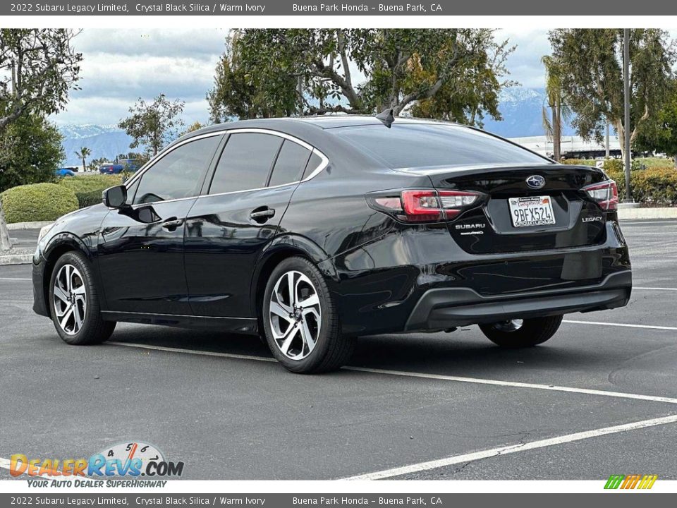 2022 Subaru Legacy Limited Crystal Black Silica / Warm Ivory Photo #6