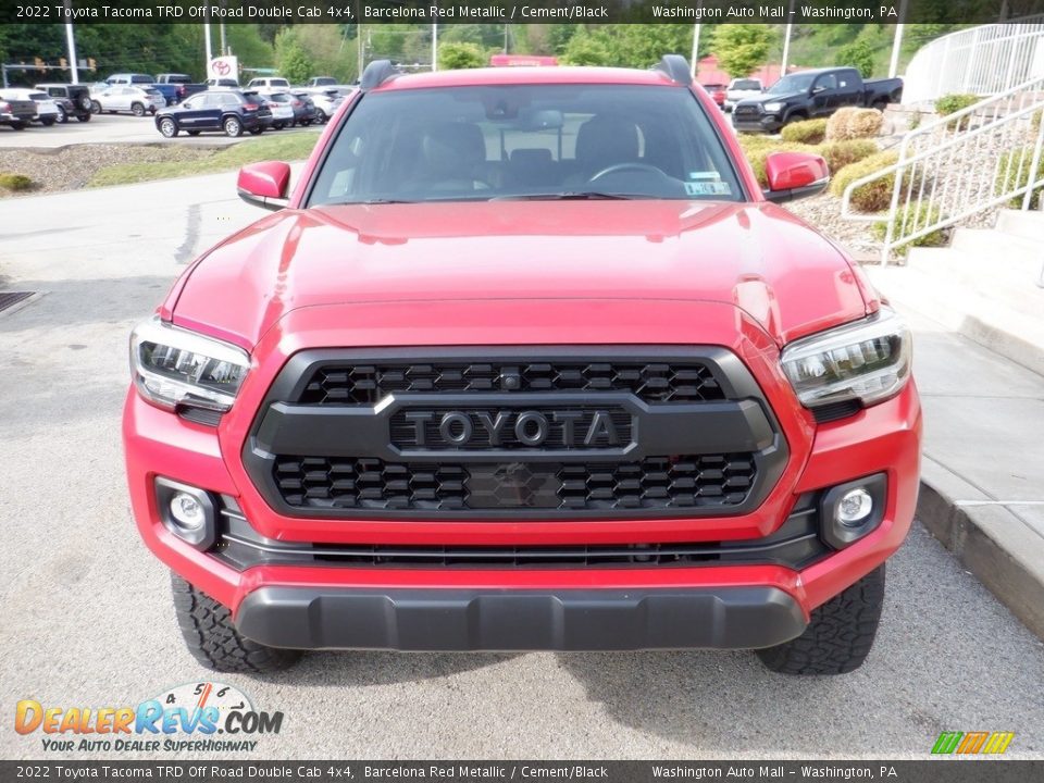 2022 Toyota Tacoma TRD Off Road Double Cab 4x4 Barcelona Red Metallic / Cement/Black Photo #13