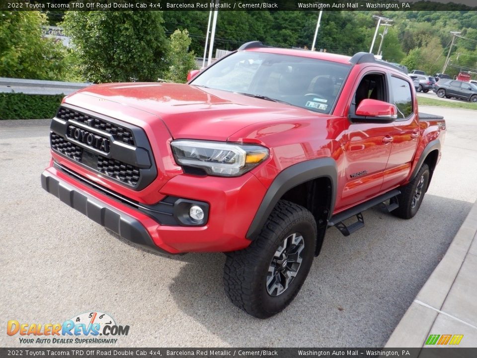 2022 Toyota Tacoma TRD Off Road Double Cab 4x4 Barcelona Red Metallic / Cement/Black Photo #14