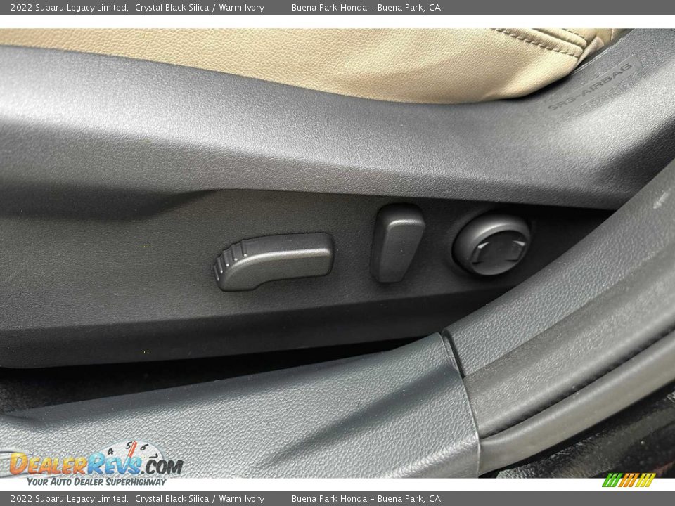 2022 Subaru Legacy Limited Crystal Black Silica / Warm Ivory Photo #13