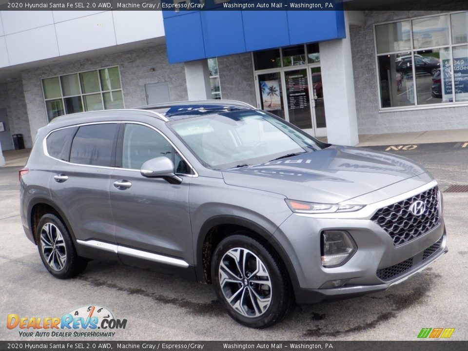 2020 Hyundai Santa Fe SEL 2.0 AWD Machine Gray / Espresso/Gray Photo #1