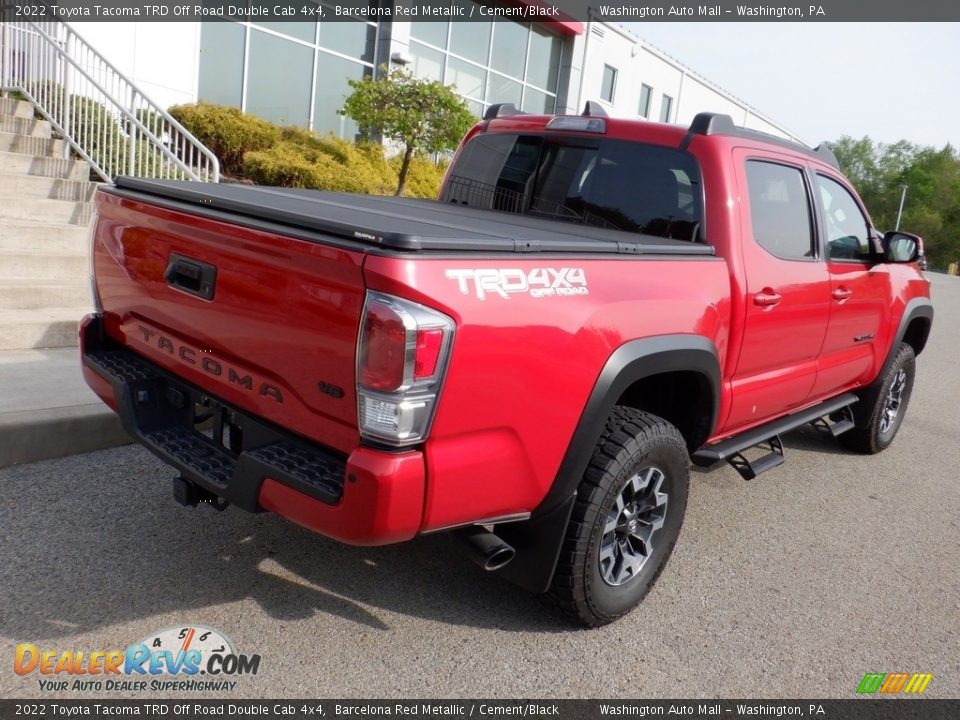 2022 Toyota Tacoma TRD Off Road Double Cab 4x4 Barcelona Red Metallic / Cement/Black Photo #19