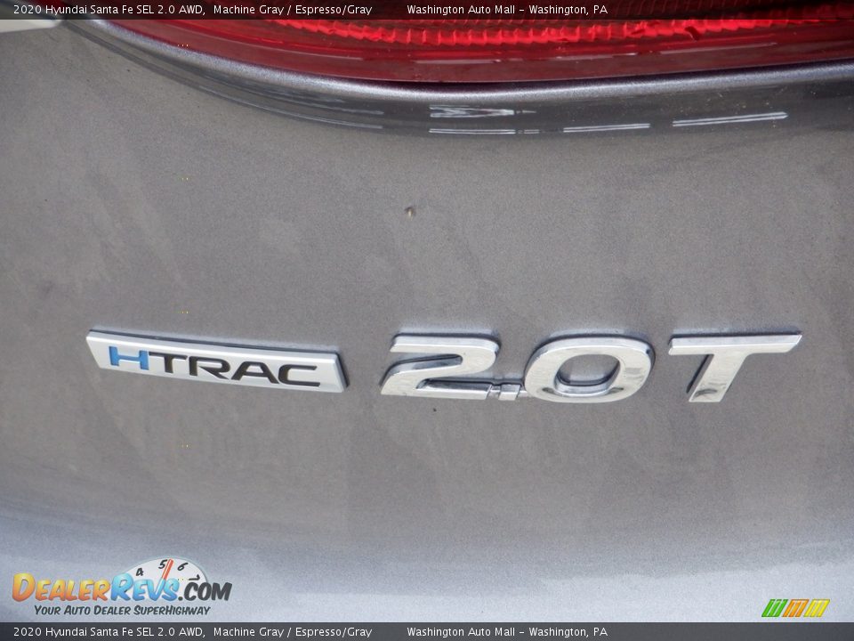 2020 Hyundai Santa Fe SEL 2.0 AWD Machine Gray / Espresso/Gray Photo #10