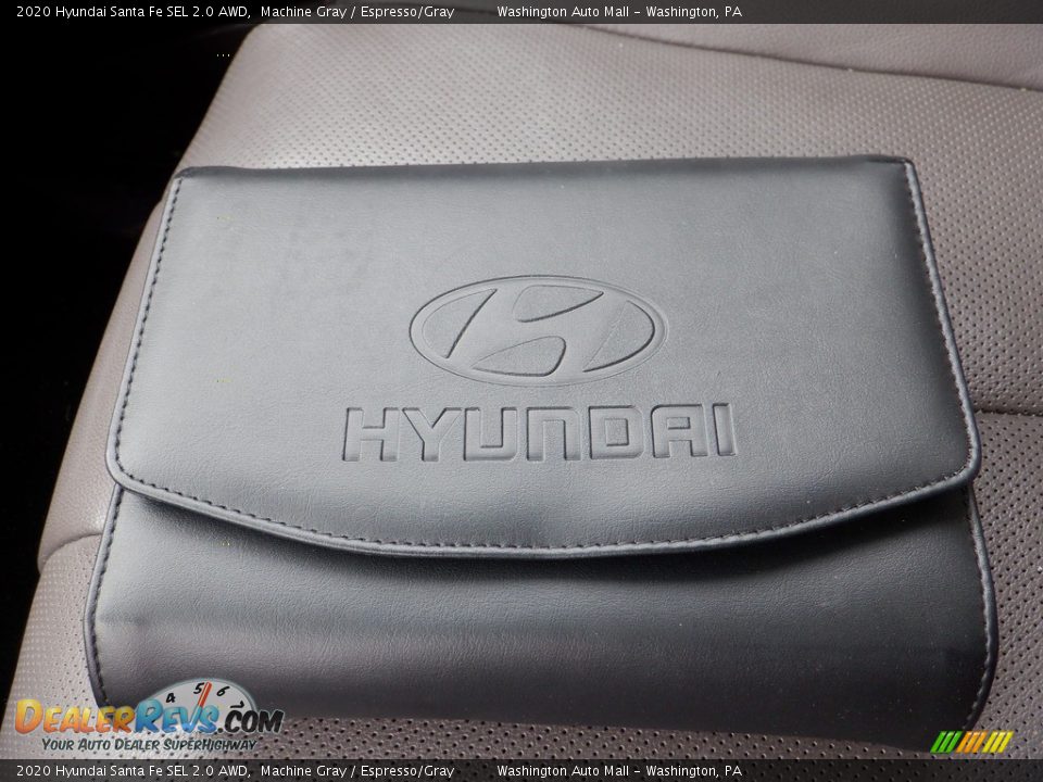 2020 Hyundai Santa Fe SEL 2.0 AWD Machine Gray / Espresso/Gray Photo #29