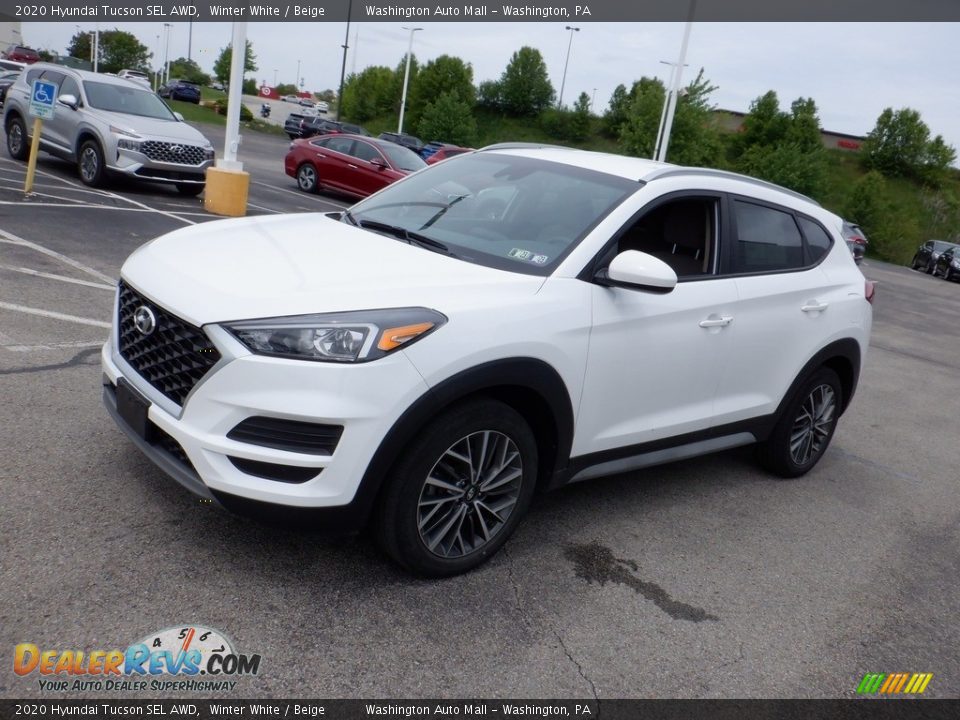 2020 Hyundai Tucson SEL AWD Winter White / Beige Photo #4