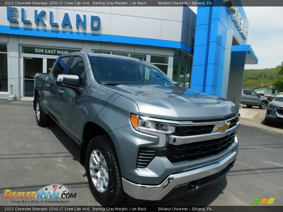 2023 Chevrolet Silverado 1500 LT Crew Cab 4x4 Sterling Gray Metallic / Jet Black Photo #4