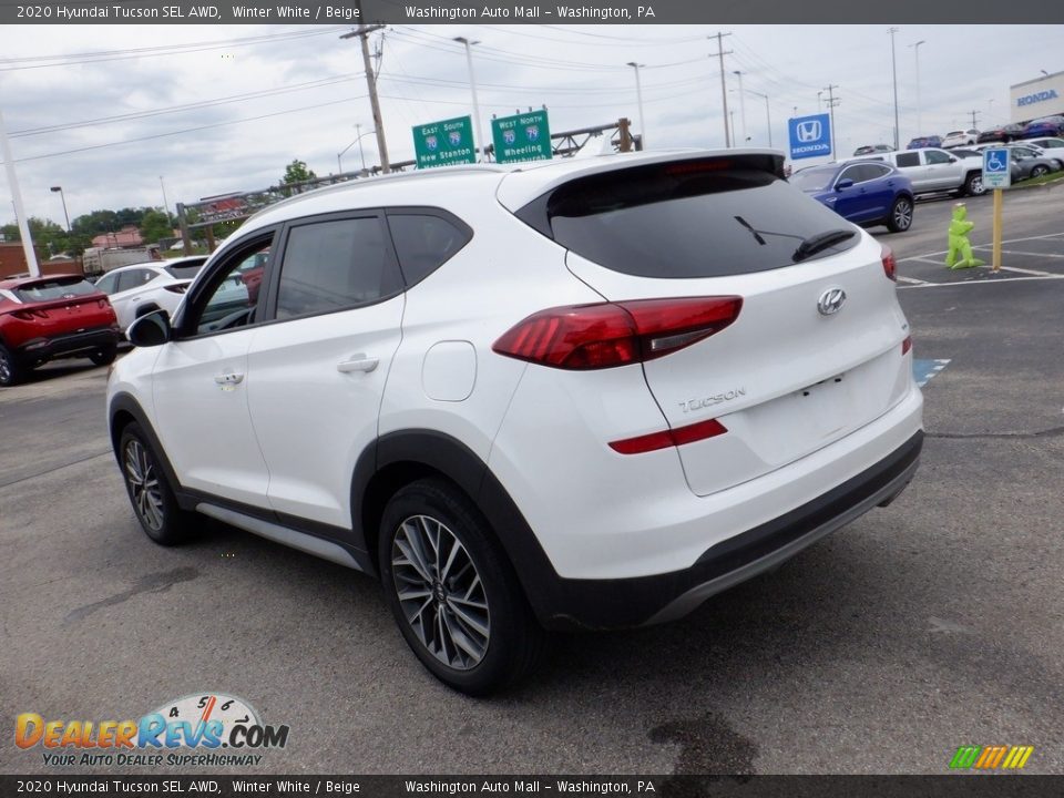 2020 Hyundai Tucson SEL AWD Winter White / Beige Photo #7