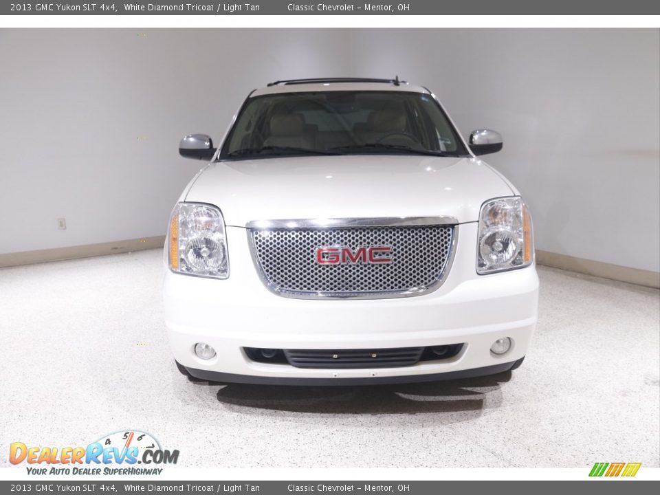 2013 GMC Yukon SLT 4x4 White Diamond Tricoat / Light Tan Photo #2