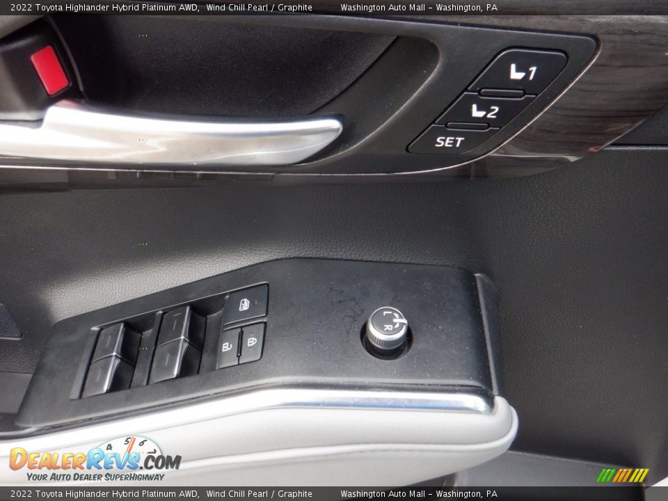 Door Panel of 2022 Toyota Highlander Hybrid Platinum AWD Photo #24
