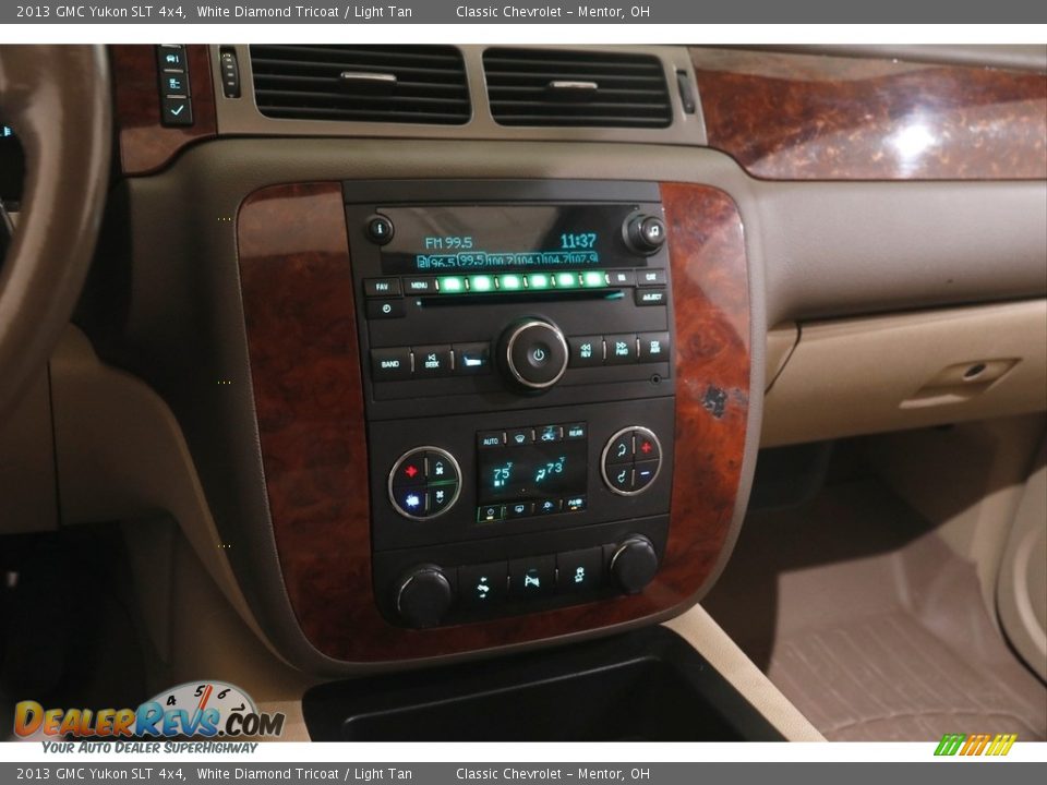 2013 GMC Yukon SLT 4x4 White Diamond Tricoat / Light Tan Photo #9